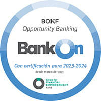 Sello oficial Bank On Approved